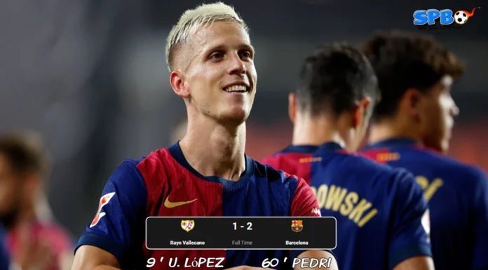 Gol Debut Dani Olmo Bawa Barcelona Menang 2-1 atas Rayo Vallecano