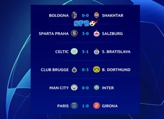 Hasil Bola Liga Champions Tadi Malam 18-19 September 2024