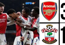 Liga Inggris Arsenal vs Southampton